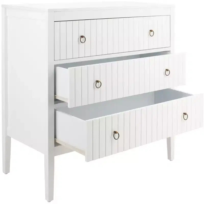 Commode 3 tiroirs Tegan - CHS5001 - Blanc - Safavieh