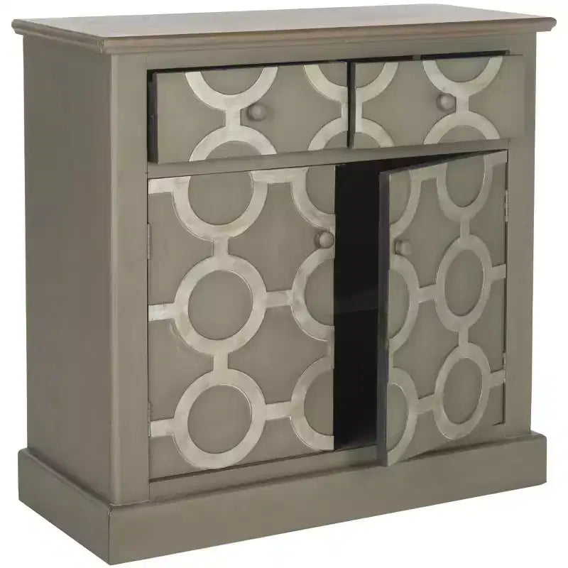 Commode à 2 tiroirs et 2 portes Petula - AMH1524 - Gris - Safavieh Couture