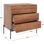 Commode Dowling à 3 tiroirs - CHS9002 - Marron/Noir - Safavieh