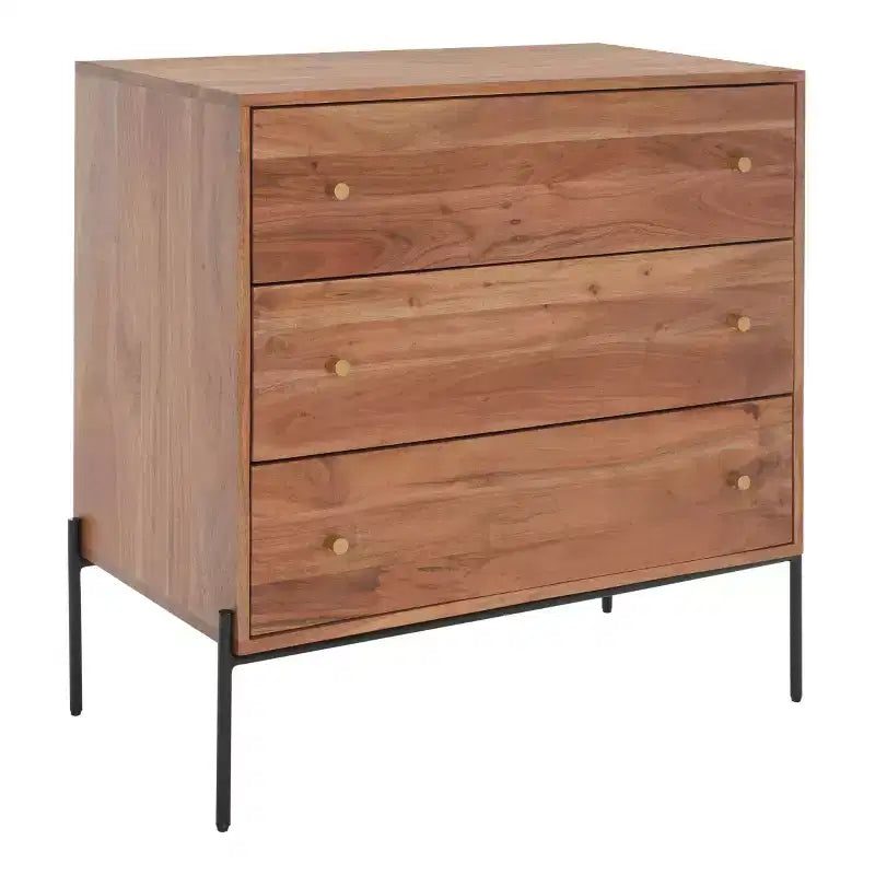 Commode Dowling à 3 tiroirs - CHS9002 - Marron/Noir - Safavieh