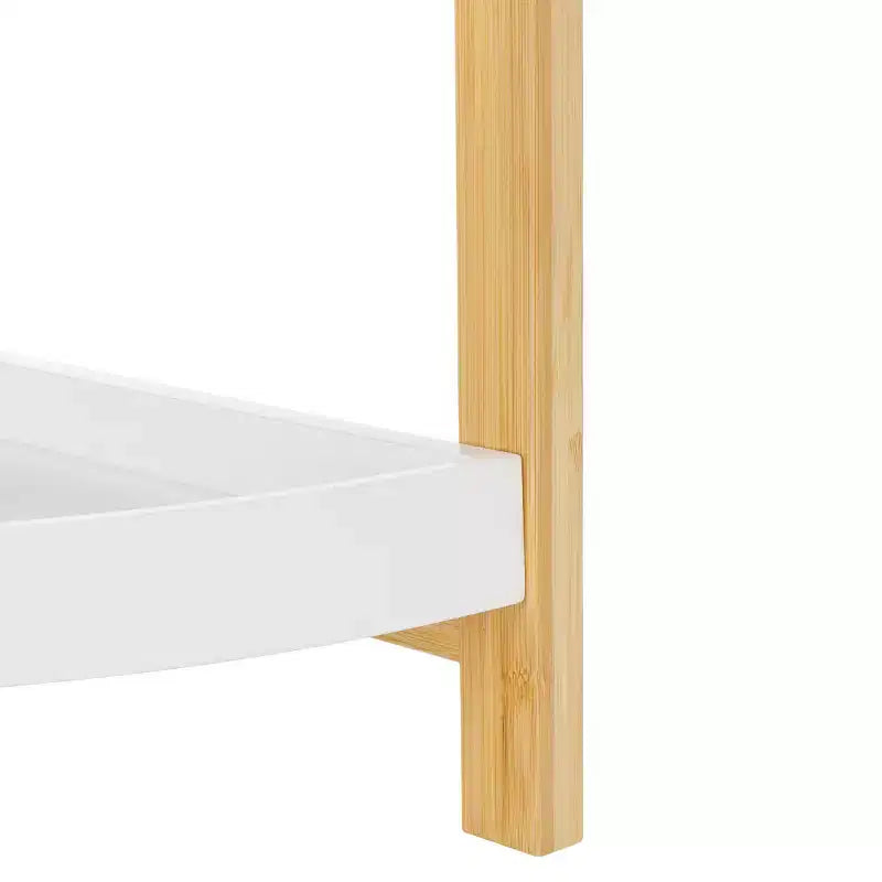 Adler - Étagère d'angle à 3 niveaux - STG1914 - Blanc/Naturel - Safavieh