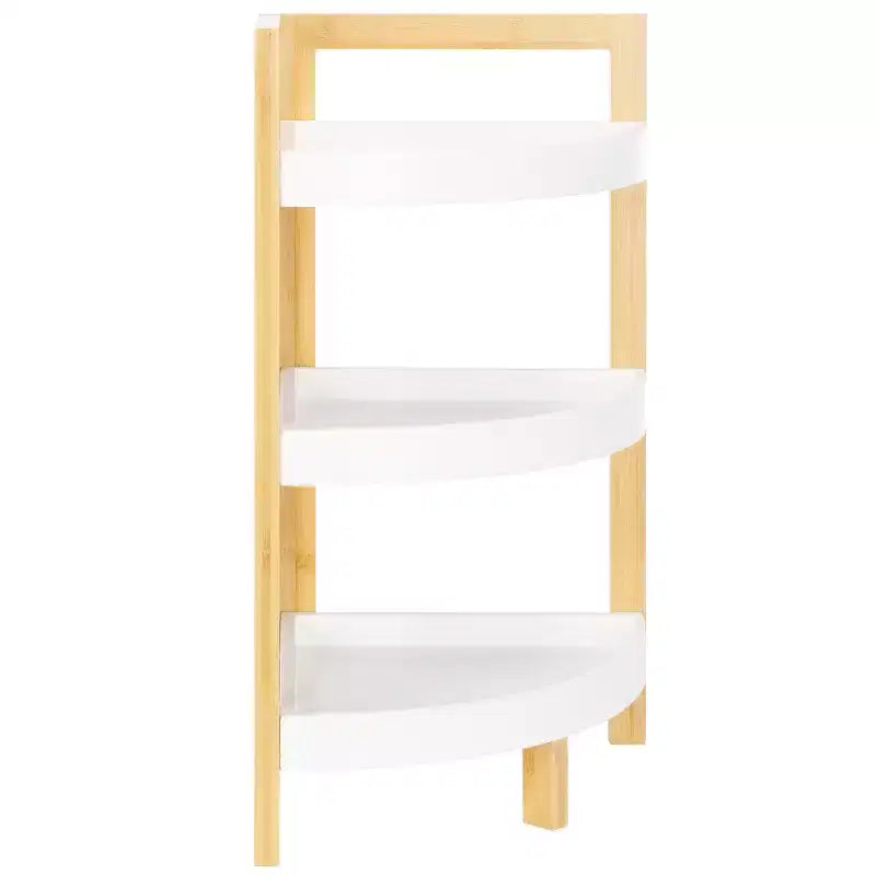 Adler - Étagère d'angle à 3 niveaux - STG1914 - Blanc/Naturel - Safavieh