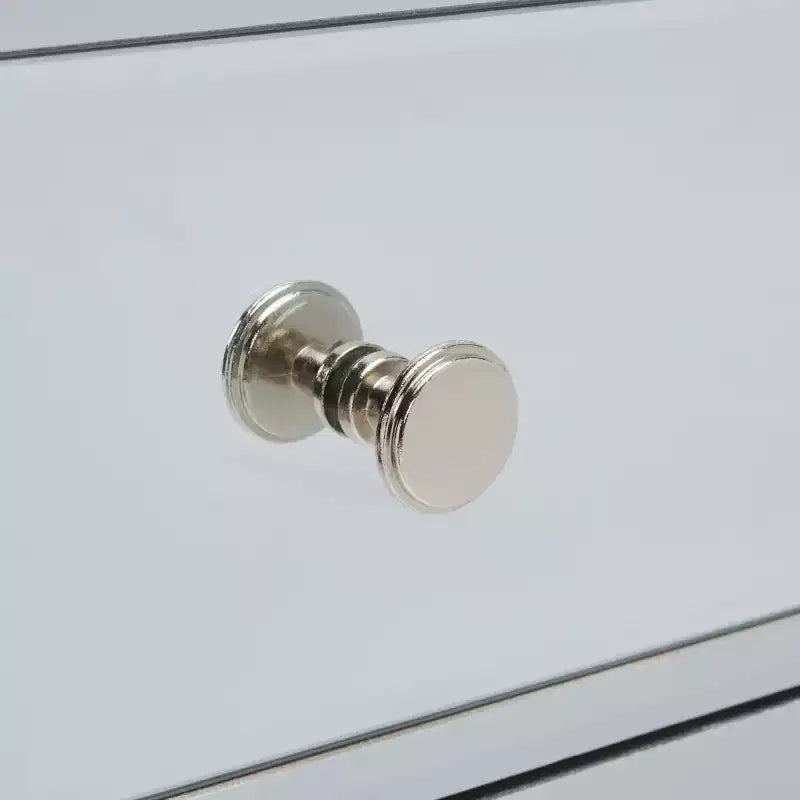 Bureau miroir Aster 2 tiroirs - DSK9701 - Argent/Miroir - Safavieh