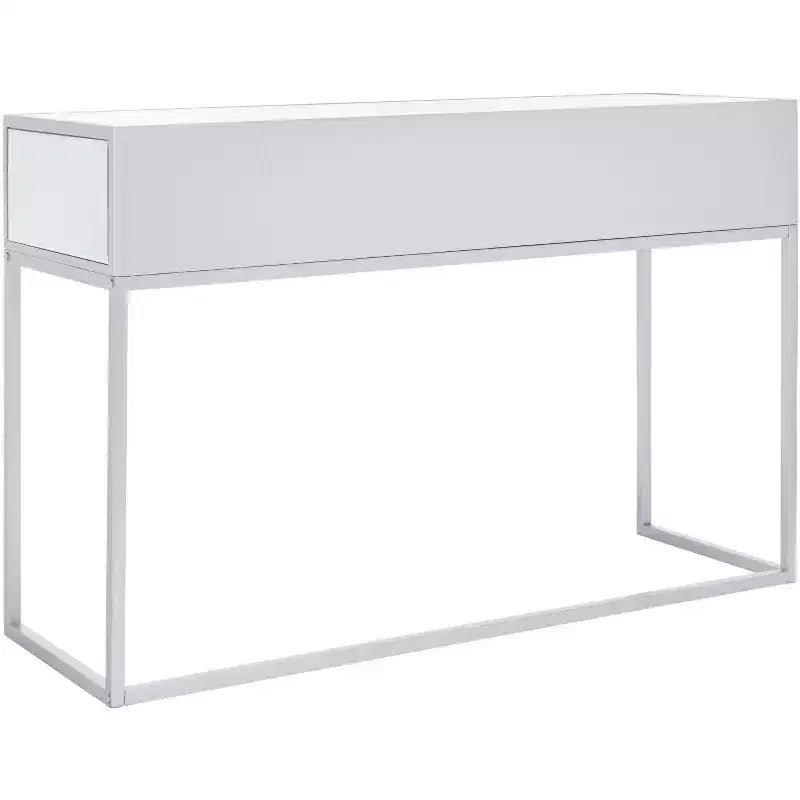 Bureau miroir Aster 2 tiroirs - DSK9701 - Argent/Miroir - Safavieh