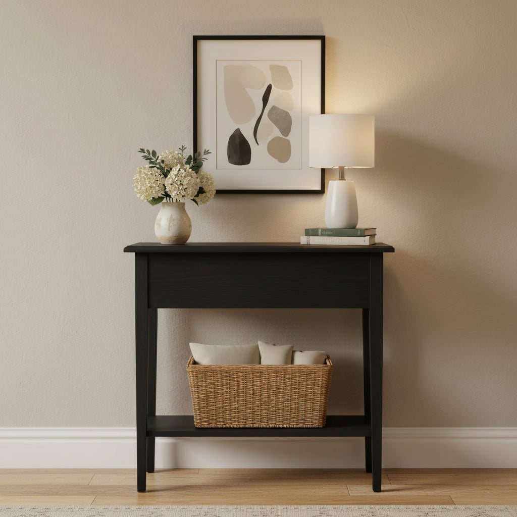 Slate Finish Petite Console