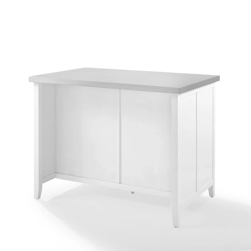 Îlot de cuisine en acier inoxydable Crosley Silvia - 28p x 46L x 36,5H