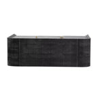 Buffet rétro 47,2 W, armoire de rangement minimaliste incurvée avec poignées dorées et séparateurs réglables 4B -ModernLuxe