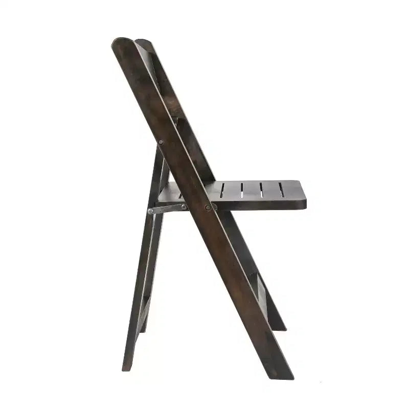 Chaise de salle à manger Merrick Lane en bois massif, pliable et avec une finition élégante