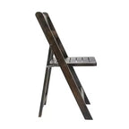 Chaise de salle à manger Merrick Lane en bois massif, pliable et avec une finition élégante
