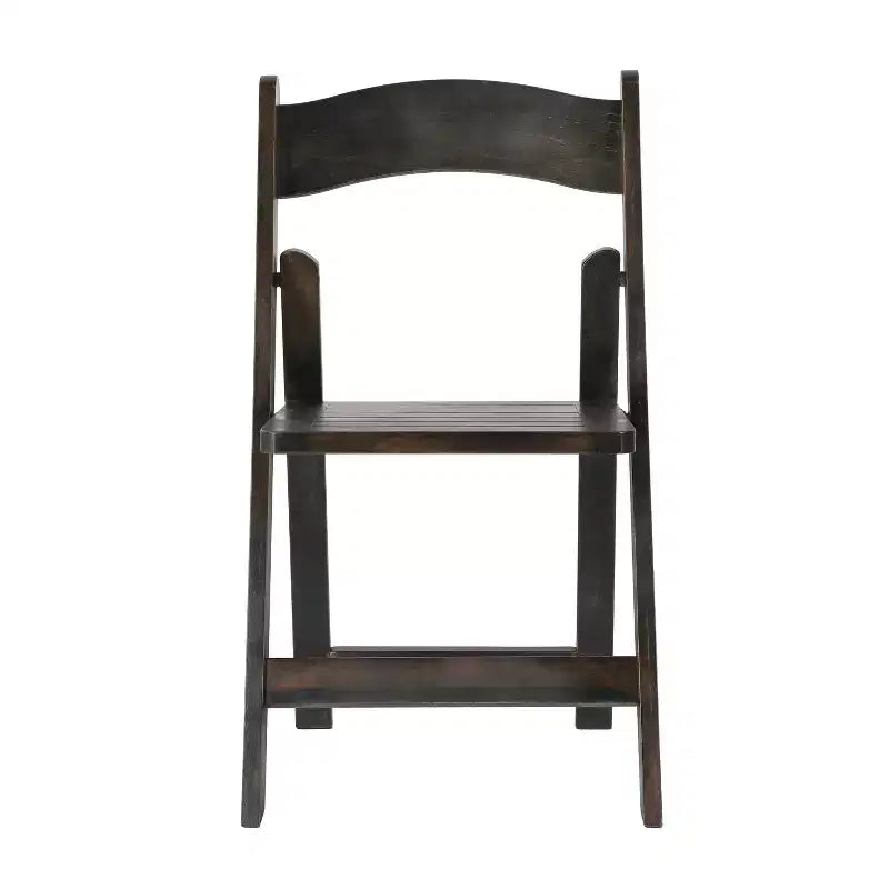 Chaise de salle à manger Merrick Lane en bois massif, pliable et avec une finition élégante