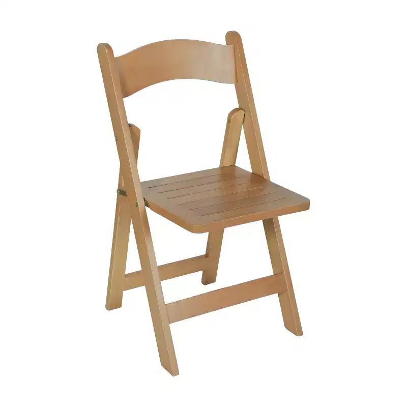 Chaise de salle à manger Merrick Lane en bois massif, pliable et avec une finition élégante