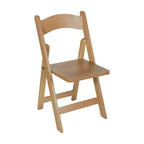 Chaise de salle à manger Merrick Lane en bois massif, pliable et avec une finition élégante