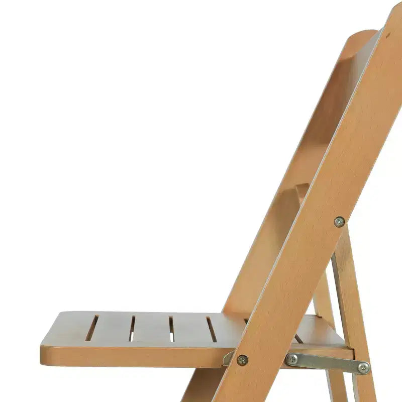 Chaise de salle à manger Merrick Lane en bois massif, pliable et avec une finition élégante
