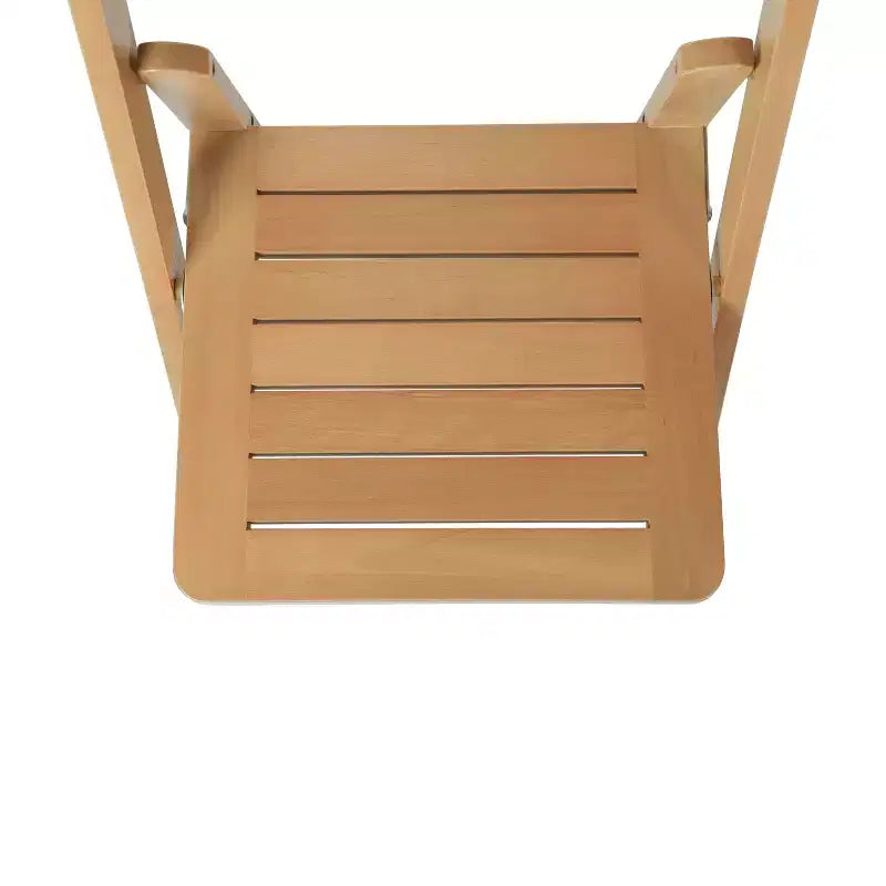 Chaise de salle à manger Merrick Lane en bois massif, pliable et avec une finition élégante
