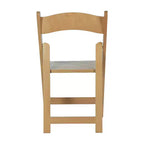 Chaise de salle à manger Merrick Lane en bois massif, pliable et avec une finition élégante