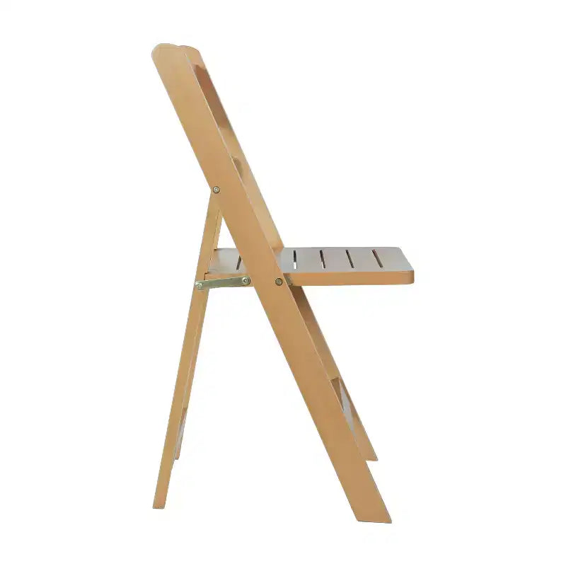 Chaise de salle à manger Merrick Lane en bois massif, pliable et avec une finition élégante