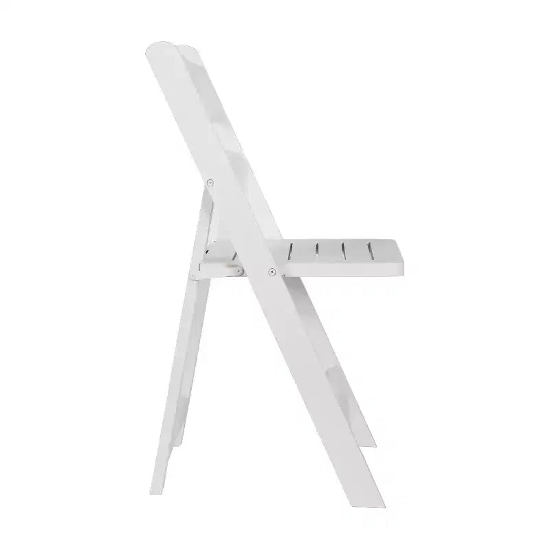 Chaise de salle à manger Merrick Lane en bois massif, pliable et avec une finition élégante