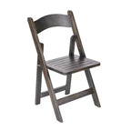Chaise de salle à manger Merrick Lane en bois massif, pliable et avec une finition élégante