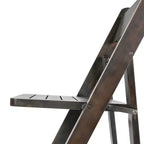 Chaise de salle à manger Merrick Lane en bois massif, pliable et avec une finition élégante