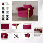 Chaise en velours ChaletPosh