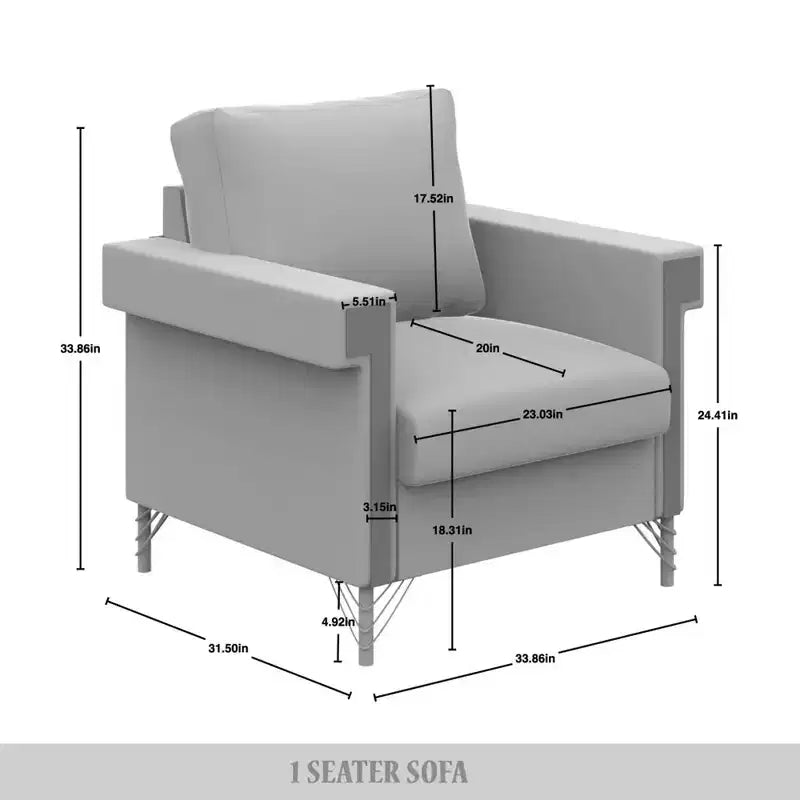 Chaise en velours ChaletPosh
