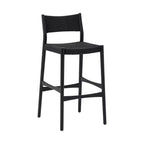 Armen Living Erie Woven Paper Cord and Wood Counter Height Barstool