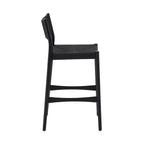 Tabouret de bar à hauteur de comptoir Armen Living Erie en corde de papier tressée et bois