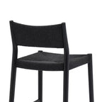 Tabouret de bar à hauteur de comptoir Armen Living Erie en corde de papier tressée et bois