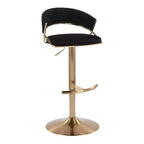 LumiSource Lot de 2 tabourets de bar pivotants réglables Jie