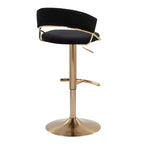 LumiSource Lot de 2 tabourets de bar pivotants réglables Jie