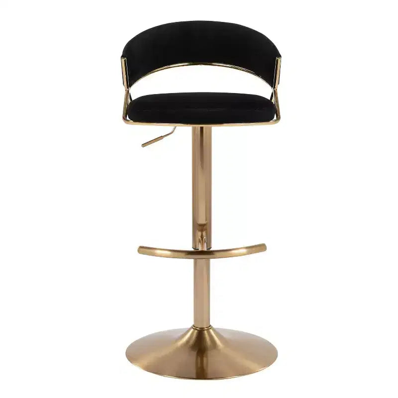LumiSource Lot de 2 tabourets de bar pivotants réglables Jie