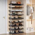 Lantine 63 Étagère à chaussures 8 niveaux en acrylique pour 24 à 32 paires