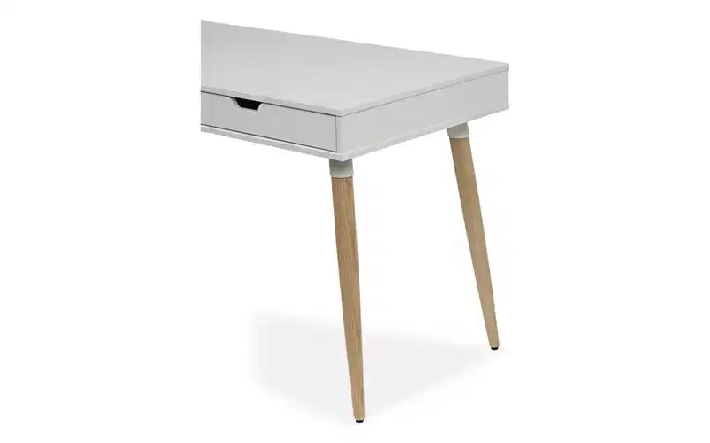 Bureau scandinave Workspace by Alera, 47,24 x 23,62 x 29,53, blanc/bois de hêtre
