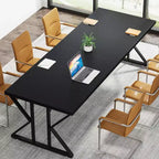 Bureau de direction Lantine de 199,9 cm, bureau d'ordinateur pour bureau à domicile, noir