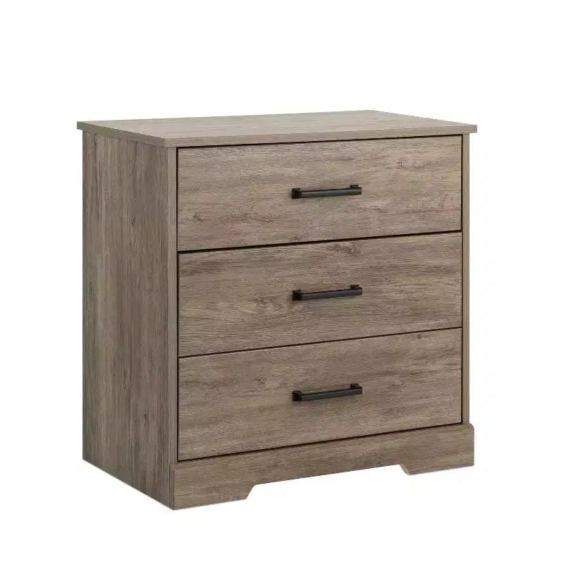 Table de chevet rustique de ferme Prepac Rustic Ridge à 3 tiroirs