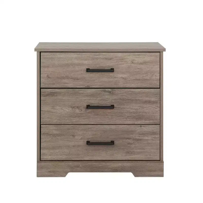 Table de chevet rustique de ferme Prepac Rustic Ridge à 3 tiroirs