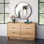 Commode à 6 tiroirs Prepac 52,5 po, style moderne et épuré