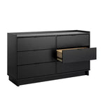 Commode à 6 tiroirs Prepac 52,5 po, style moderne et épuré