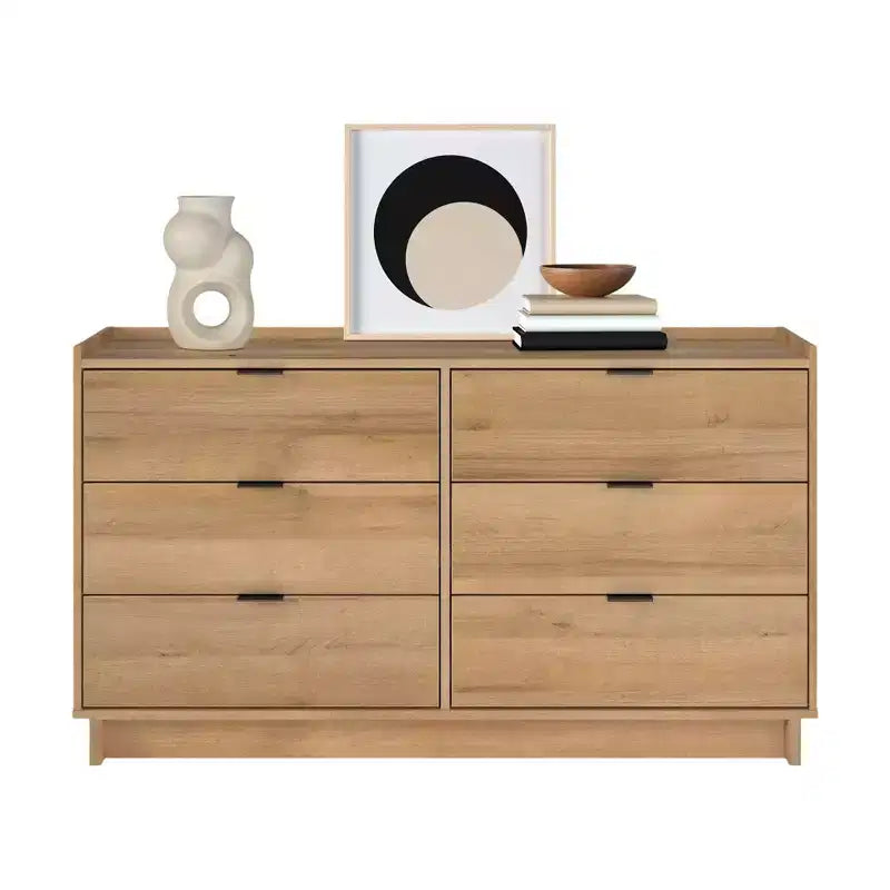 Commode à 6 tiroirs Prepac 52,5 po, style moderne et épuré