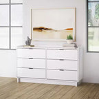 Commode à 6 tiroirs Prepac 52,5 po, style moderne et épuré