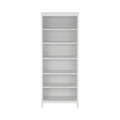 Tvilum, Madrid Adjustable 6 Shelf Bookcase, Open Storage Home Office Bookshelf, White