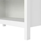 Tvilum, Bibliothèque réglable à 6 étagères Madrid, Étagère de rangement ouverte pour bureau à domicile, Blanc