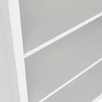 Tvilum, Bibliothèque réglable à 6 étagères Madrid, Étagère de rangement ouverte pour bureau à domicile, Blanc