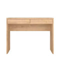 Tvilum, Wilbur Home Office Writing Desk with 2 Storage Drawer, Jackson Hickory