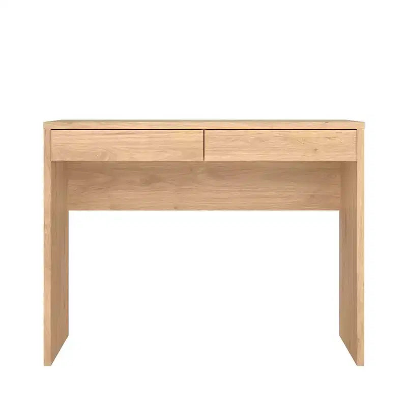 Tvilum, Wilbur Home Office Writing Desk with 2 Storage Drawer, Jackson Hickory