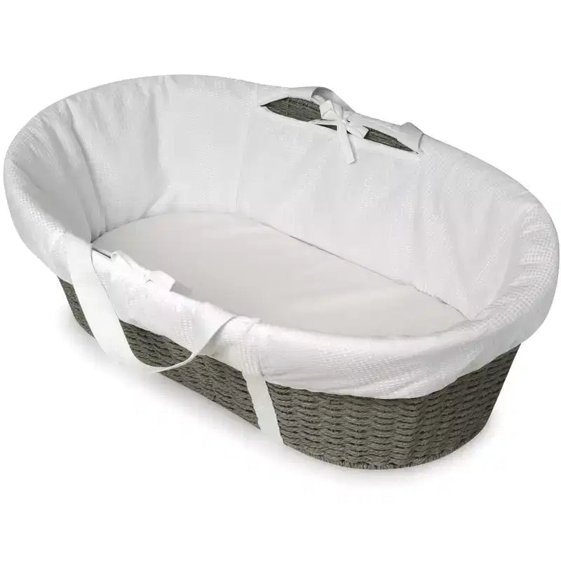 Couffin de Moïse à langer en osier tressé pour bébé Badger Basket