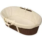 Couffin de Moïse à langer en osier tressé pour bébé Badger Basket