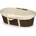 Couffin de Moïse à langer en osier tressé pour bébé Badger Basket