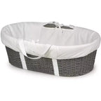 Couffin de Moïse à langer en osier tressé pour bébé Badger Basket