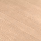 Table basse ronde à tréteaux en bois massif Plank+Beam, 36 po, pour salon